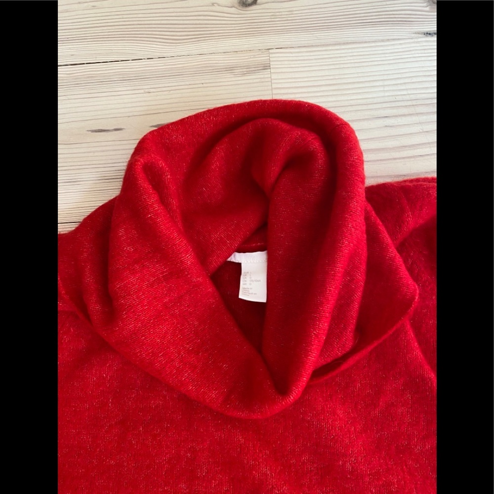 Gorgeous Red H & M Cowl Neck Sweater